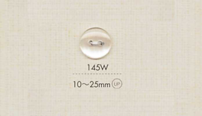 145W DAIYA BUTTONS Cúc Polyester Giả Vỏ Trai 2 Lỗ (Bán Trong Suốt)