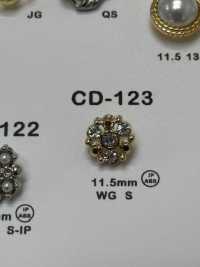 CD123 Cúc Rhinestone Bijou DAIYA BUTTON Ảnh phụ