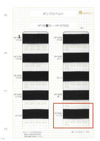 HP37000 Dây đai Polypropylene Dày 1,5 Mm