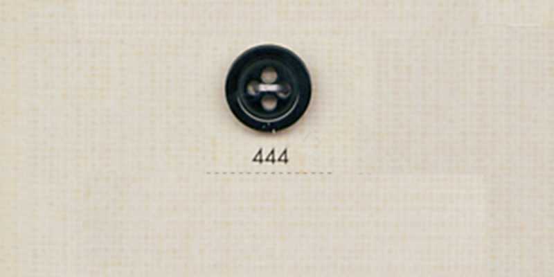 444 Nút Polyester Vân Sừng Trâu 4 Lỗ DAIYA BUTTONS (đen)