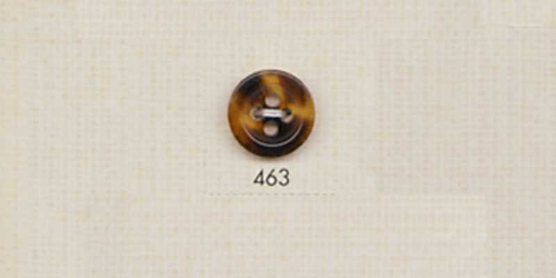 463 DAIYA BUTTONS Nút Polyester Giả Sừng Trâu 4 Lỗ (Nâu)