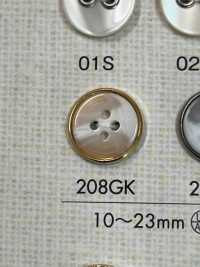 208GK Cúc Nhựa Sơ Mi 4 Lỗ đơn Giản DAIYA BUTTON Ảnh phụ