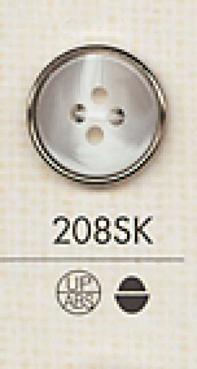 208SK Cúc Nhựa đơn Giản 4 Lỗ Dùng Cho áo Sơ Mi