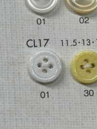 CL17 Cúc Nhựa 4 Lỗ Khập Khiễng Cho áo Sơ Mi, áo Kiểu DAIYA BUTTON Ảnh phụ