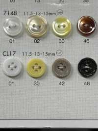 CL17 Cúc Nhựa 4 Lỗ Khập Khiễng Cho áo Sơ Mi, áo Kiểu DAIYA BUTTON Ảnh phụ