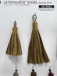 SIC-8862 Dây Tua Rua Trang Trí Bằng Chất Liệu Da Lộn 3mm[Ruy Băng, Băng, Dây] SHINDO(SIC) Ảnh phụ