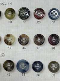 OP80 Cúc Polyester 4 Lỗ Hình Con Trâu đầy Màu Sắc DAIYA BUTTON Ảnh phụ
