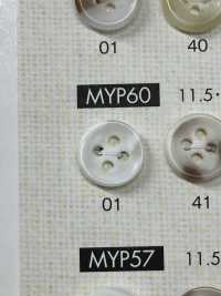 MYP60 Cúc Polyester 4 Lỗ Dành Cho áo Sơ Mi Và áo Khoác Dạng Trâu DAIYA BUTTON Ảnh phụ