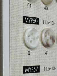 MYP60 Cúc Polyester 4 Lỗ Dành Cho áo Sơ Mi Và áo Khoác Dạng Trâu DAIYA BUTTON Ảnh phụ