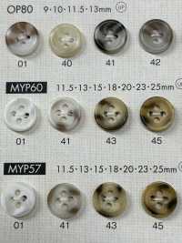 MYP60 Cúc Polyester 4 Lỗ Dành Cho áo Sơ Mi Và áo Khoác Dạng Trâu DAIYA BUTTON Ảnh phụ