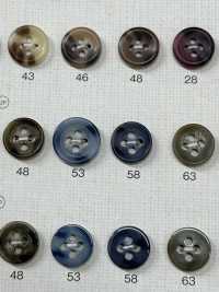 MYP60 Cúc Polyester 4 Lỗ Dành Cho áo Sơ Mi Và áo Khoác Dạng Trâu DAIYA BUTTON Ảnh phụ