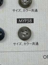 MYP58 Cúc Polyester 4 Lỗ Dành Cho áo Sơ Mi Và áo Khoác Dạng Trâu DAIYA BUTTON Ảnh phụ