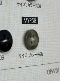 MYP58 Cúc Polyester 4 Lỗ Dành Cho áo Sơ Mi Và áo Khoác Dạng Trâu DAIYA BUTTON Ảnh phụ