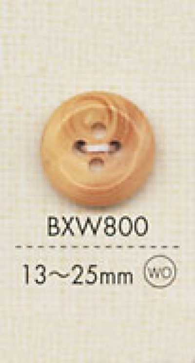 BXW800 Cúc Gỗ 4 Lỗ Chất Liệu Tự Nhiên