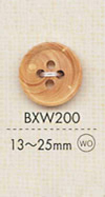 BXW200 Cúc 4 Lỗ Bằng Gỗ Tự Nhiên