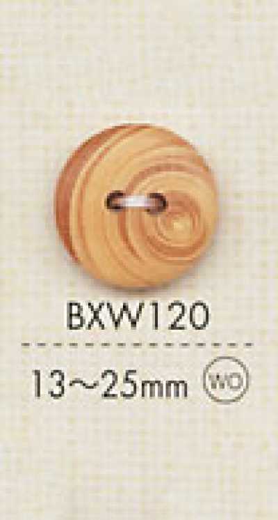 BXW120 Cúc 2 Lỗ Bằng Gỗ Tự Nhiên