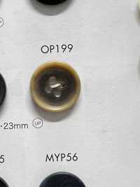 OP199 Cúc Polyester 4 Lỗ Mờ Giống Hình Con Trâu Thanh Lịch DAIYA BUTTON Ảnh phụ