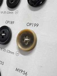 OP199 Cúc Polyester 4 Lỗ Mờ Giống Hình Con Trâu Thanh Lịch DAIYA BUTTON Ảnh phụ