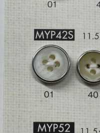 MYP42 Cúc Polyester 4 Lỗ Màu Vàng Cổ Trang Nhã DAIYA BUTTON Ảnh phụ