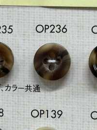 OP236 Cúc Polyester 4 Lỗ Mờ Giống Lông Trâu DAIYA BUTTON Ảnh phụ