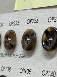 OP236 Cúc Polyester 4 Lỗ Mờ Giống Lông Trâu DAIYA BUTTON Ảnh phụ