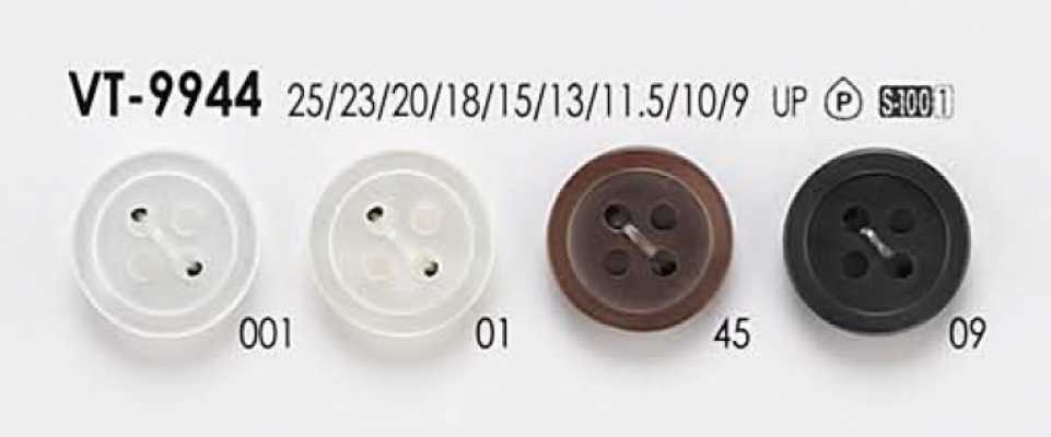 VT-9944 Cúc Polyester 4 Lỗ Kiểu Vỏ Trai/sò/xà Cừ đơn Giản