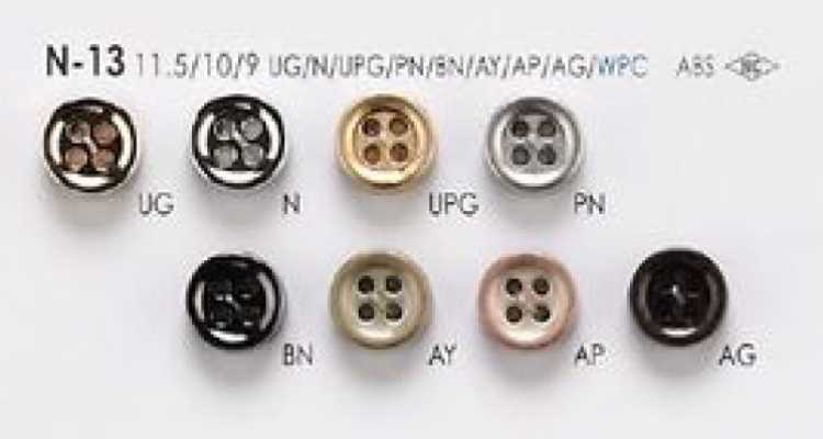 N-13 Cúc Kim Loại 4 Lỗ