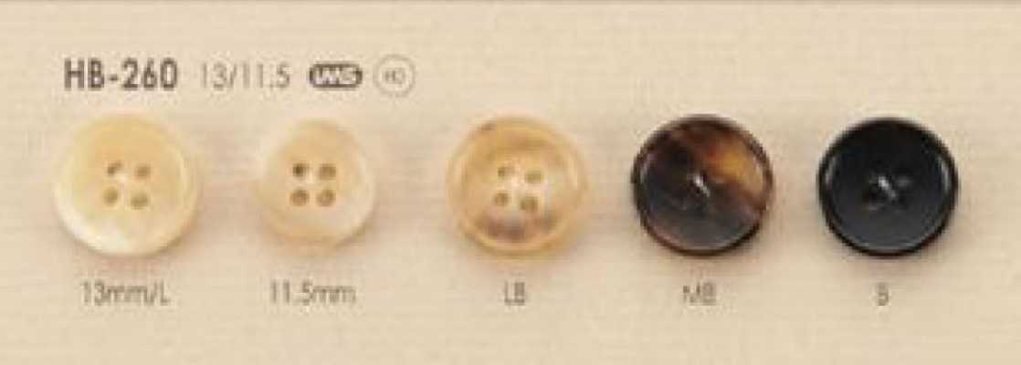 HB-260 Cúc Sừng Trâu Tự Nhiên Cỡ Nhỏ 4 Lỗ