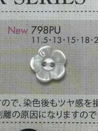 798PU Cúc Nhựa Hình Bông Hoa 2 Lỗ. DAIYA BUTTON Ảnh phụ