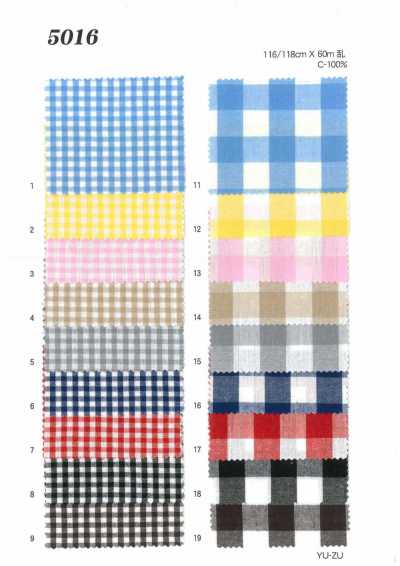 MU5016 Kẻ Caro Gingham Xử Lý Giặt