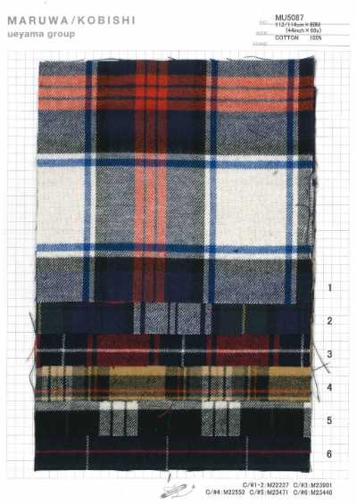 MU5087 Vải Xù Kẻ Caro Tartan