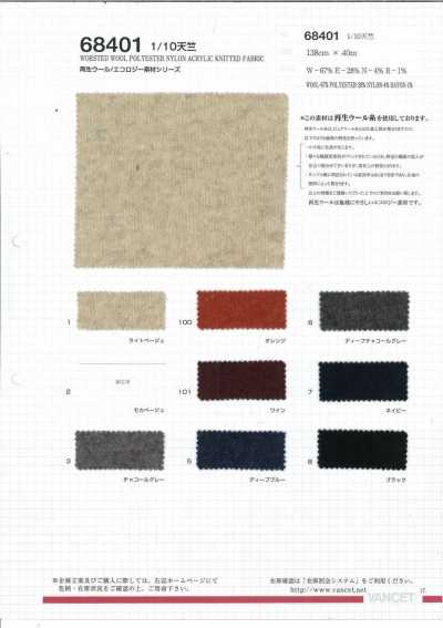 68401 1/10 Vải Cotton Tenjiku [sử Dụng Chỉ Len Tái Chế]