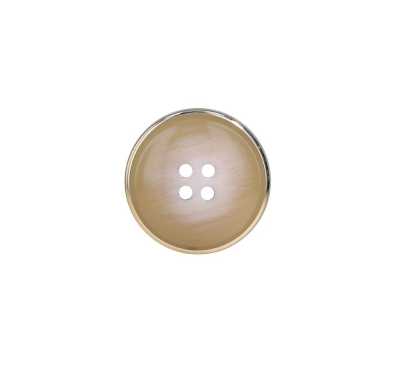 RVS1015F Cúc 4 Lỗ Mặt Bằng Nhựa Polyester/nhôm