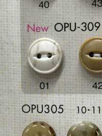 OPU309 Cúc Mắt Mèo DAIYA BUTTON Ảnh phụ