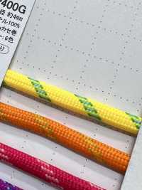 QR-400G Polyester 4 điểm Mẫu Dây 4MM[Ruy Băng, Băng, Dây] Cordon Ảnh phụ