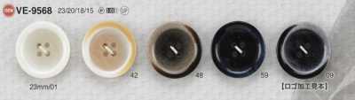 VE9568 Cúc 4 Lỗ Bằng Nhựa Resin Polyester