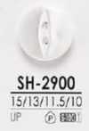 SH-2900 Cúc Nhựa Polyester, 2 Lỗ Mặt Trước, Bóng
