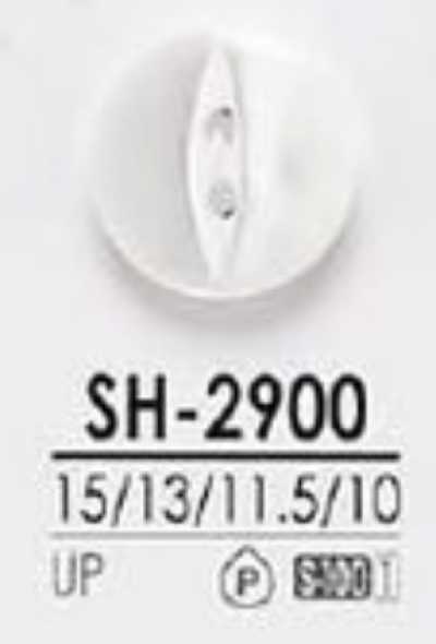 SH-2900 Cúc Nhựa Polyester, 2 Lỗ Mặt Trước, Bóng