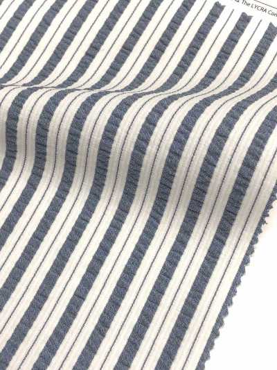 KKF8586-W-1 Vải Sọc Nhăn Căng Kẻ Sọc Rộng Uni Textile Ảnh phụ