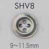 SHV8 Cúc Vỏ Trai Có 4 Lỗ, Viền