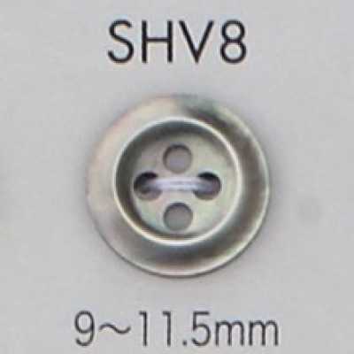SHV8 Cúc Vỏ Trai 4 Lỗ Có Viền
