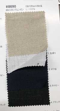 8690 Fuji Kinume 60s Linen Amunzen Xử lý kháng khuẩn và khử mùi[Vải] Fuji Kinume Ảnh phụ