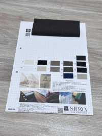 8250 Vải Cotton Typewritter SUNNY DRY được Xử Lý Bằng Máy Giặt Phơi Nắng SHIBAYA Ảnh phụ