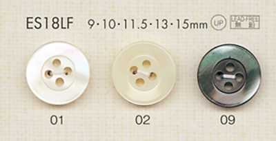 ES18LF DAIYA BUTTONS Cúc Polyester Giả Vỏ Trai/sò/xà Cừ 4 Lỗ