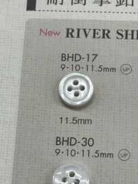 BHD17 NÚT DAIYA Cúc Polyester Bốn Lỗ Giống RIVER Có Viền Chống Va đập DAIYA BUTTON Ảnh phụ