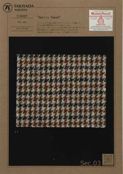 3-HA207 HARRIS Vải Tweed Kẻ Caro Shepherd