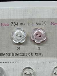 784 NÚT DAIYA Cúc Polyester Hai Lỗ Kiểu Hoa DAIYA BUTTON Ảnh phụ