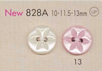 828A DAIYA BUTTONS Họa Tiết Hoa Cúc Hai Lỗ Cúc Polyester