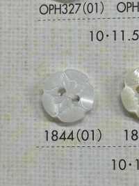 1844 Cúc Polyester Hình Bông Hoa Hai Lỗ DAIYA BUTTON Ảnh phụ