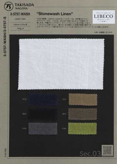 3-5757-WASH Lanh Bỉ Tropical Stonewash LIBECO